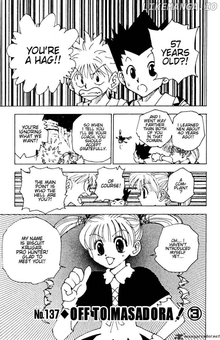 Hunter x Hunter, Chapter 137 image 01
